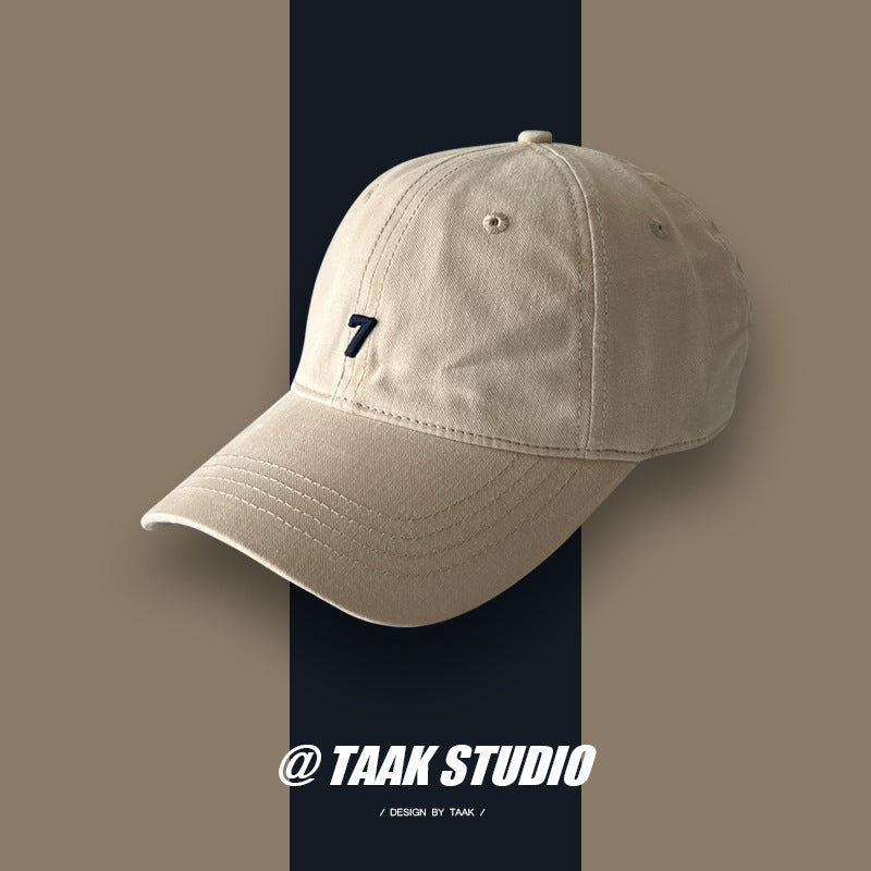 Trendy Digital 7 Embroidered Baseball Cap