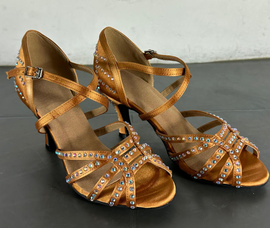Diamond Latin Dance Shoes Women's High Heel Dancing Shoes