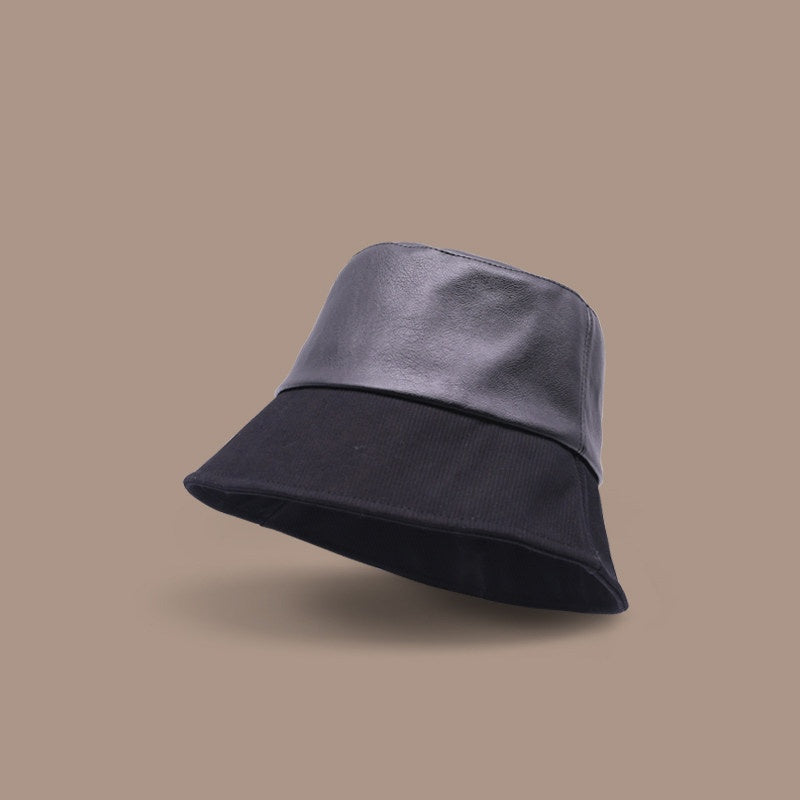 Stylish Color-block Bucket Hat That Flatters The Face For A Slimming Effect