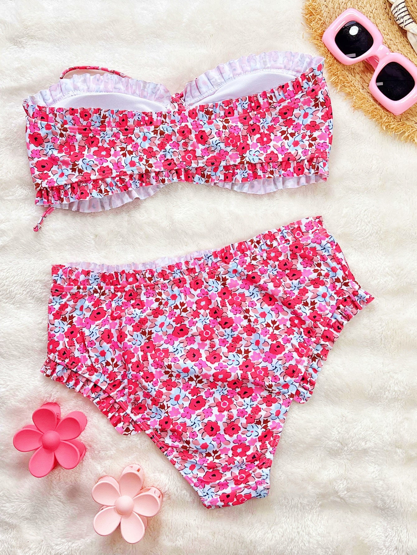 Womens Fashion Floral Print Bikini Set