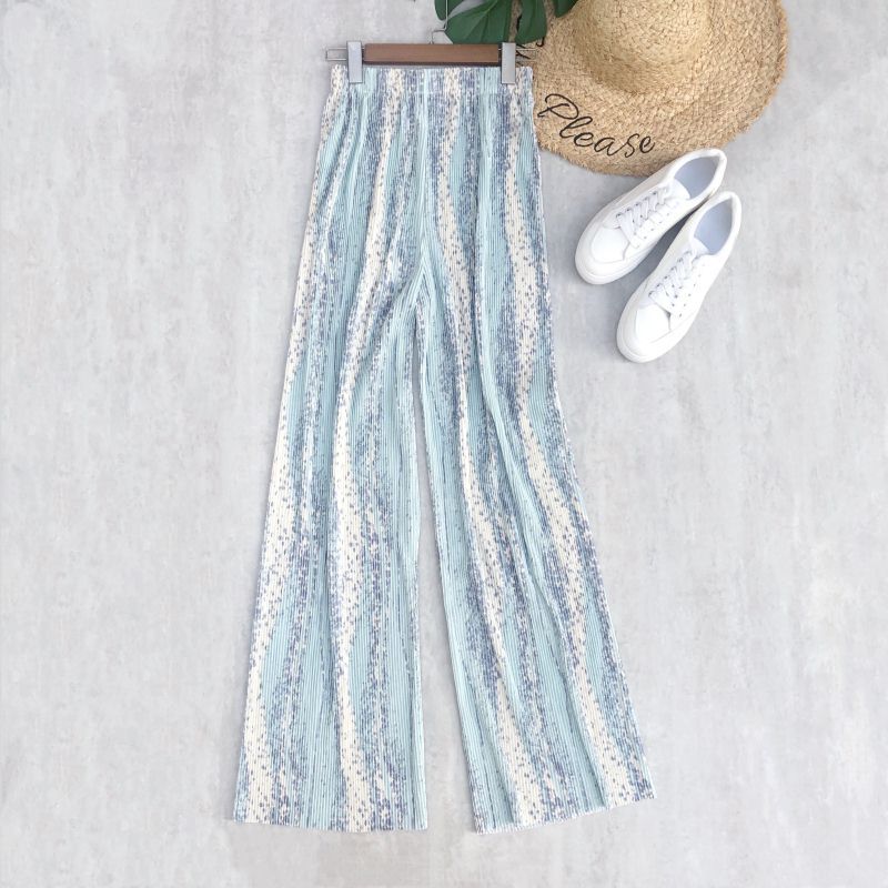 Spring And Summer Women's Wide-legged Pants High Waist Pleated