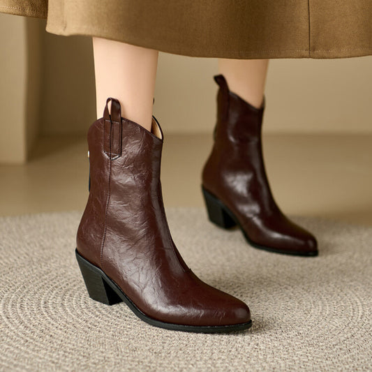 Women's Square Heel Fashion Boots
