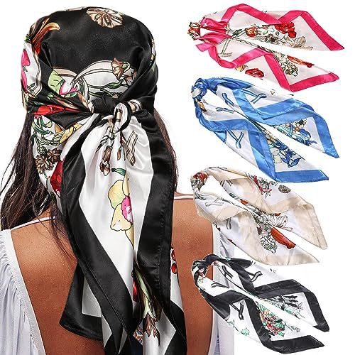 Square Printing Real Silk Scarf