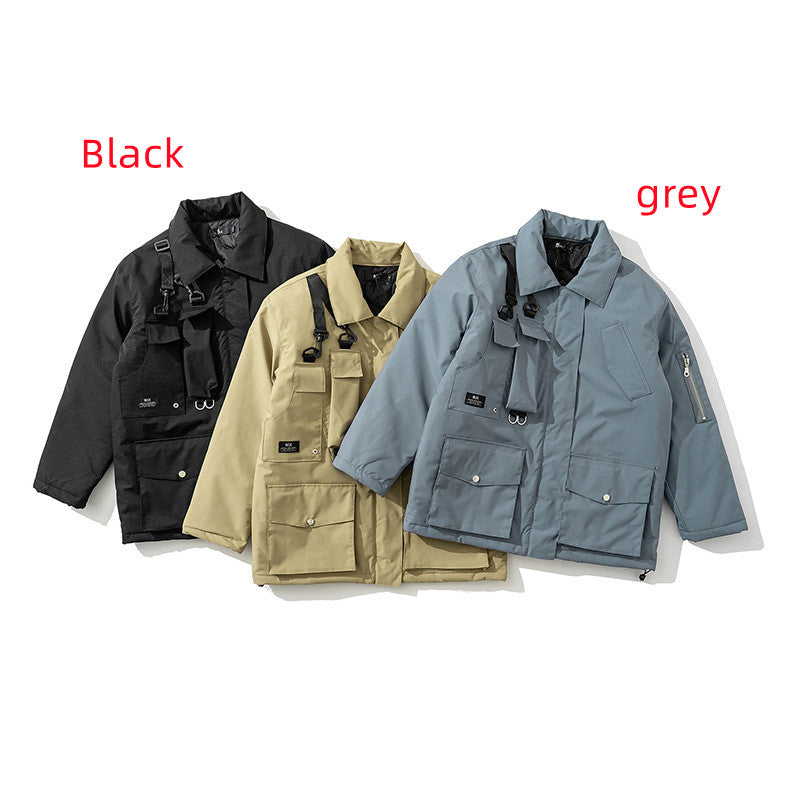 Men's Fashion Japanese Style Solid Color Jacket