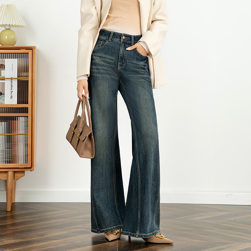 Women's Stretch Jeans High Waist Flared Pants