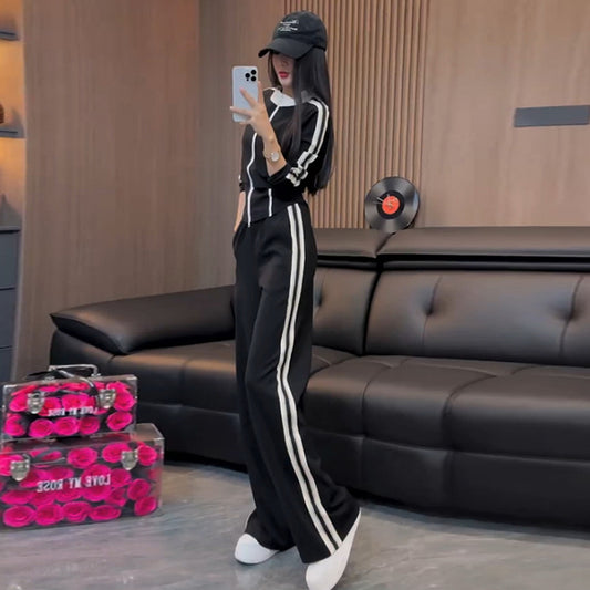 Women's Casual Sportswear Set SpringAutumn Stylish Design