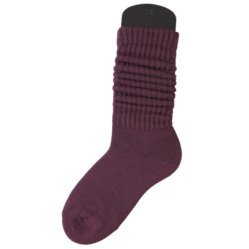 Lazy Bunching Socks European And American Extra Thick Fluffy Loop