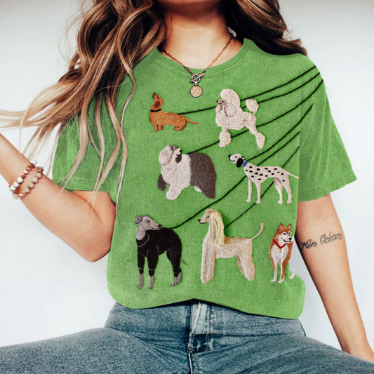 Women's T-shirt Crew Neck Short Sleeves Loose Fit 3D Print