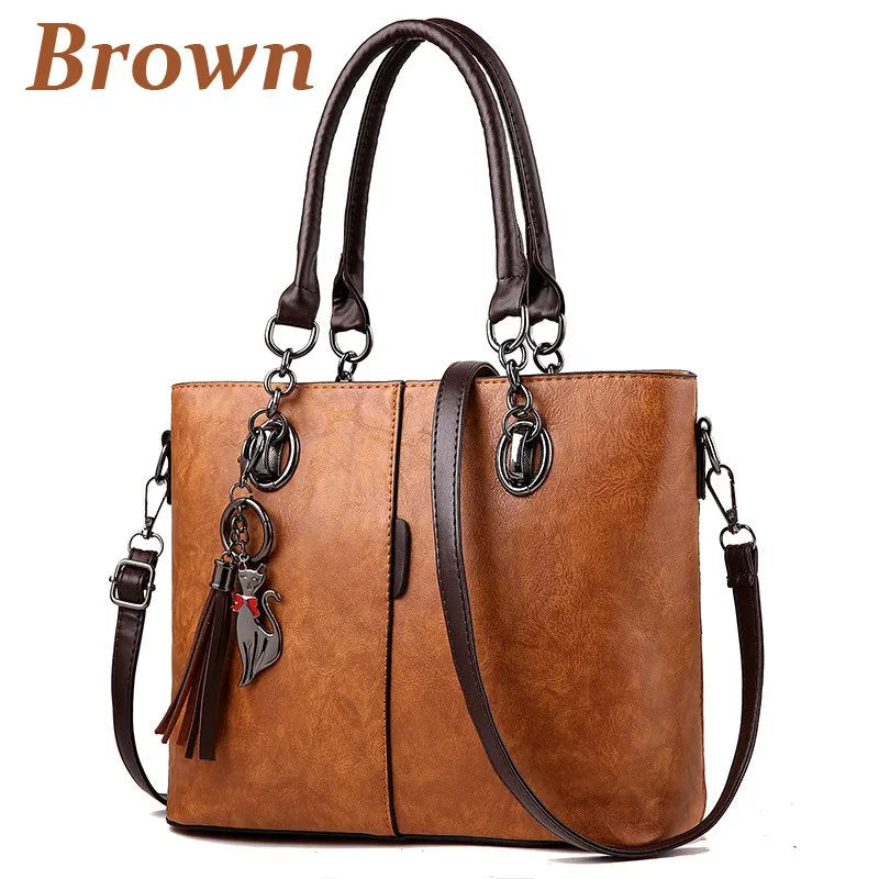 Designer Leather Crossbody Handbags for Women 2023 - Luxury Solid Shoulder Bags