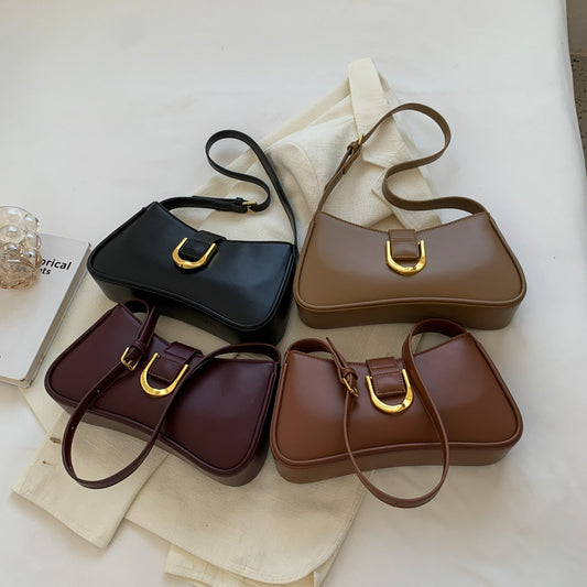 Small Bag Women's Bag Niche Design One Shoulder Underarm Bag Baguette Bag Ladies Backpack