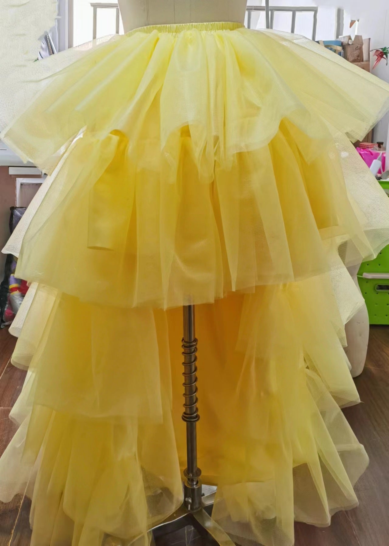 Bubble Skirt Elastic Waist Detachable