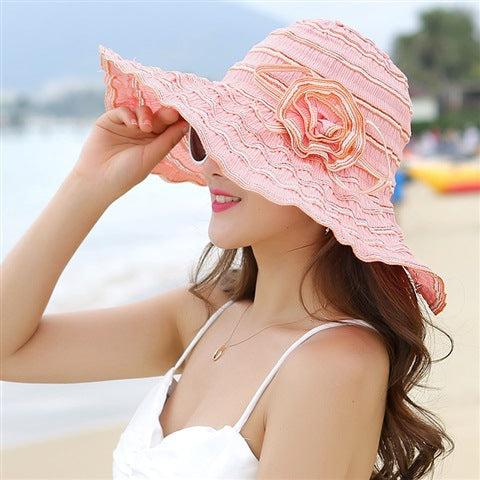 Women's Summer Sunscreen Travel UV Protection Beach Hat