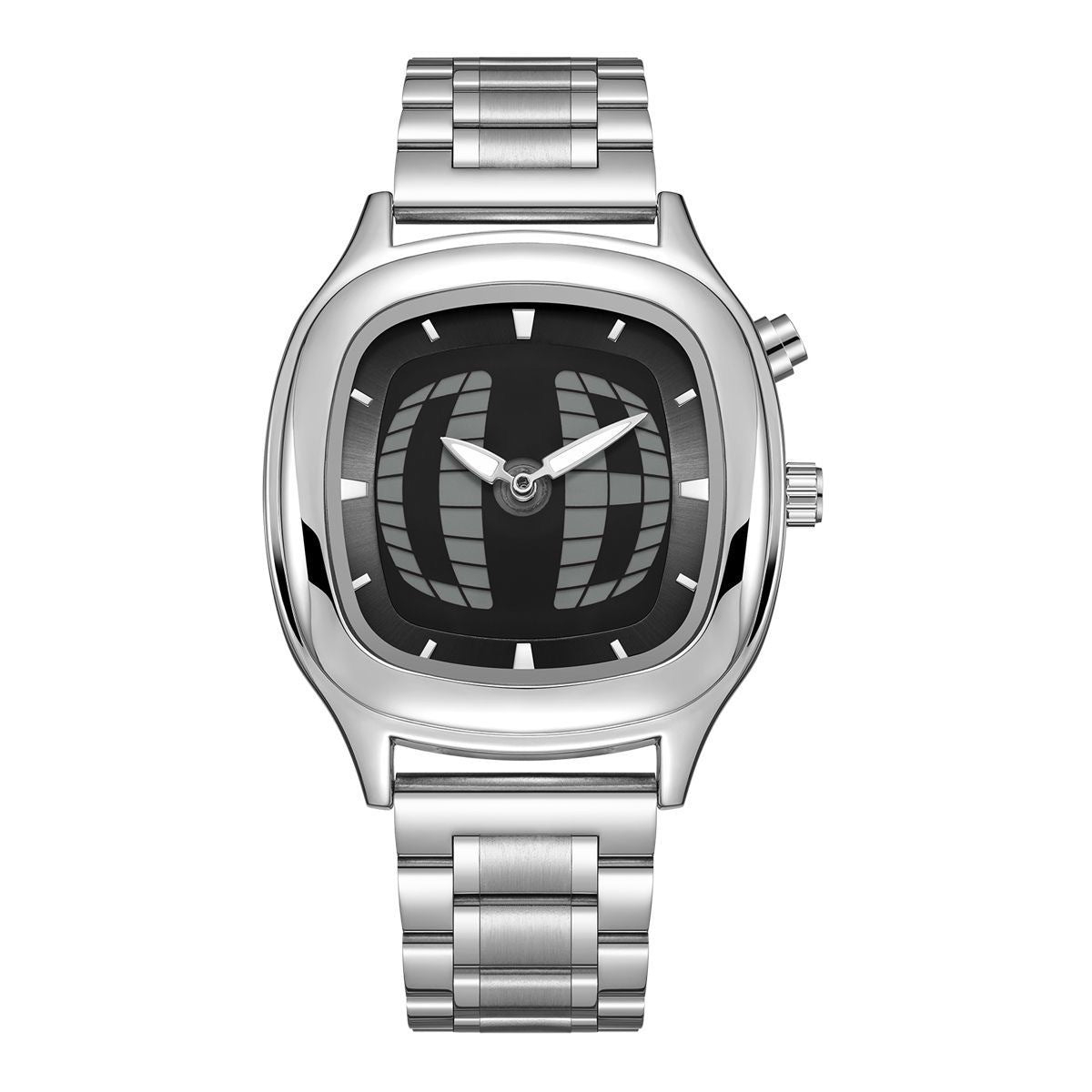 Waterproof Retro Steel-Strap Transforming Digital Dynamic Watch