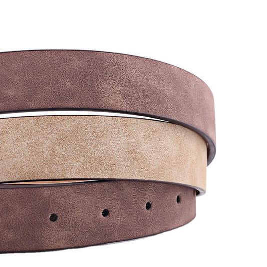 All-match Square Buckle Pu Fashion Trend Belt