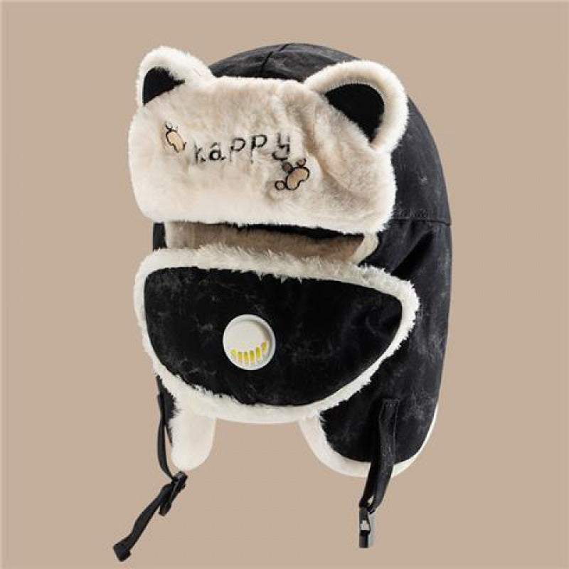 Women's Winter Cycling Warm Windproof Pullover Hat
