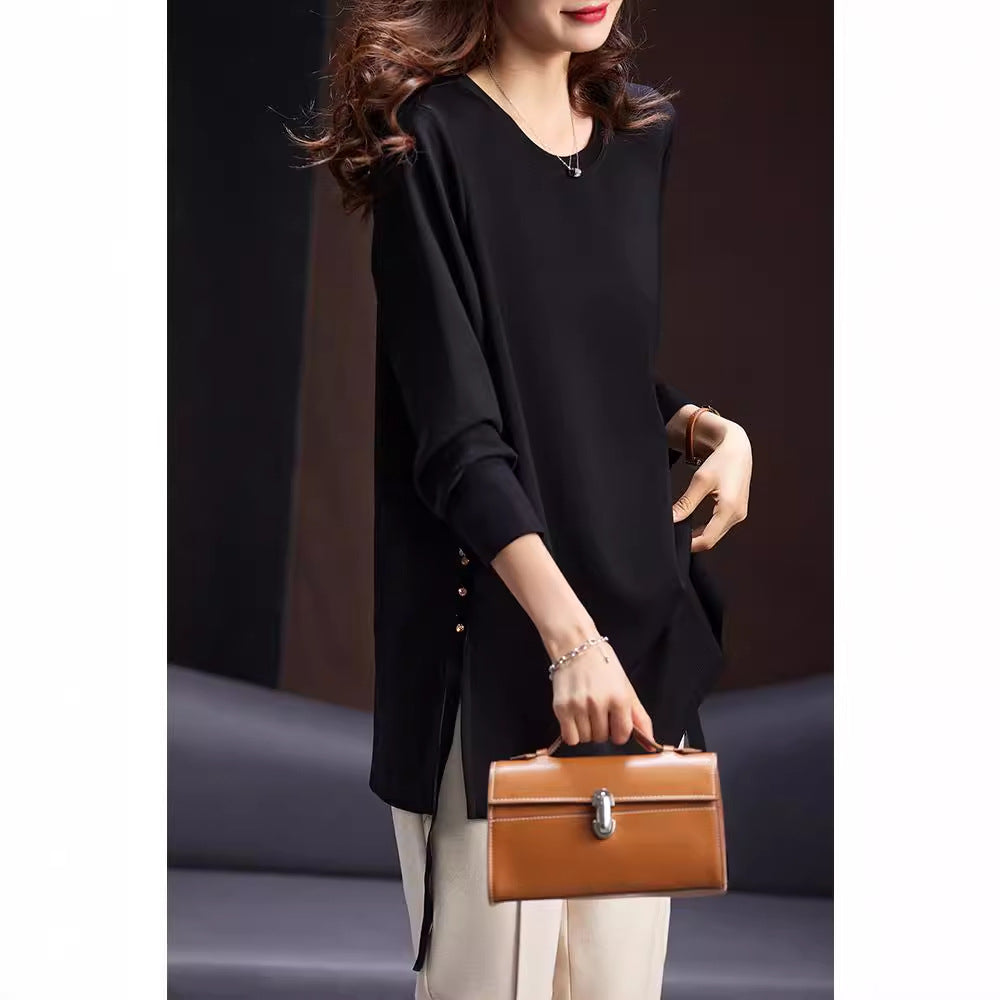 Round Neck Fashion Casual Plus Size T-shirt Women