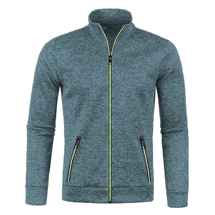 Men's Long Zipper Knitted Jacket