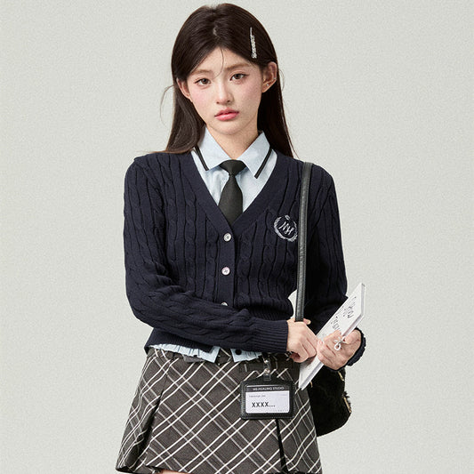 Women's Knitted Cardigan Waist Trimming Coat