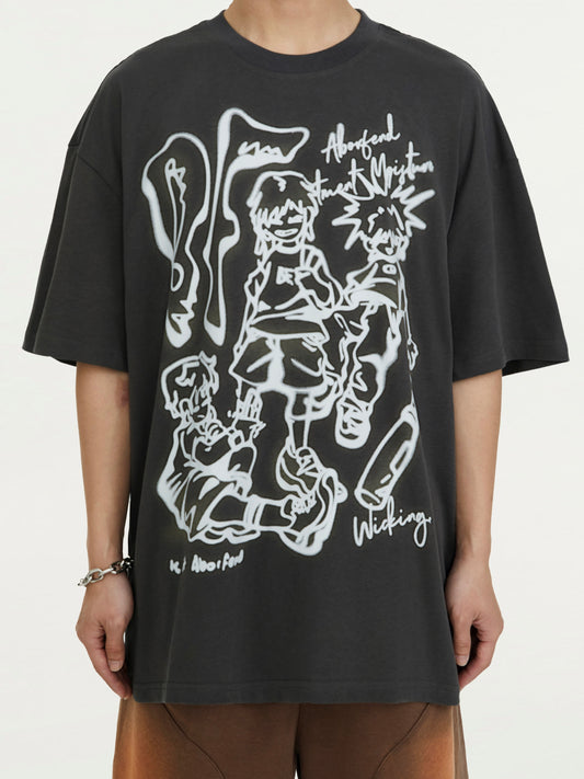 T-shirt Men And Women Loose Fashion Brand