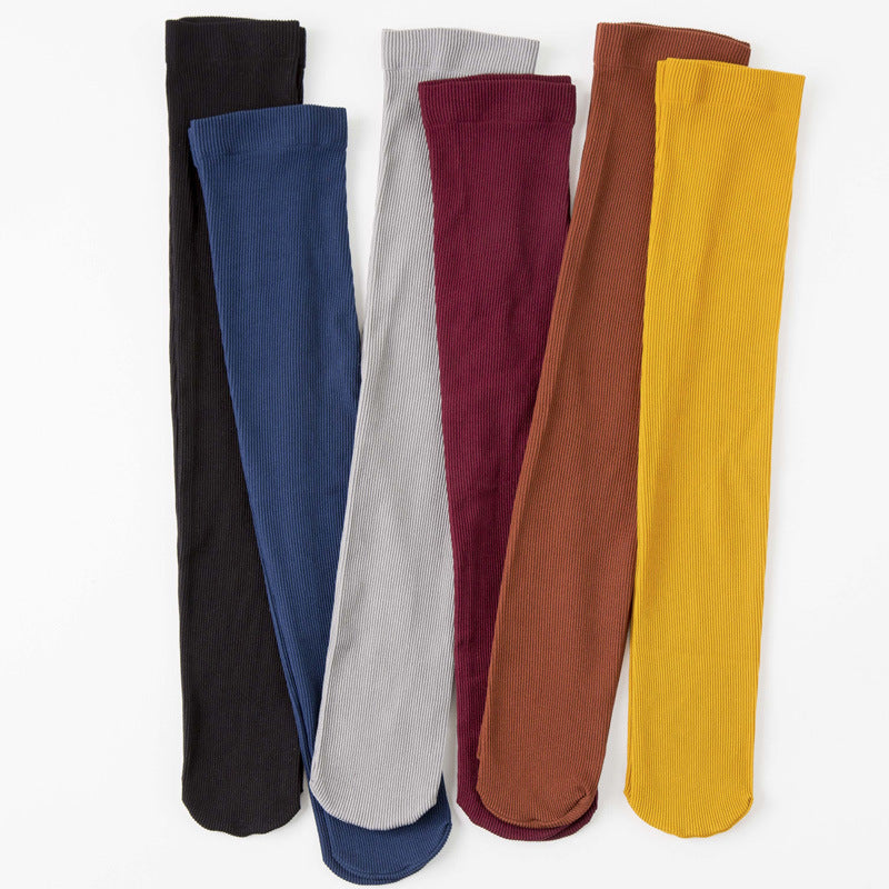 Ins Tide Velvet Solid Color Pile Socks