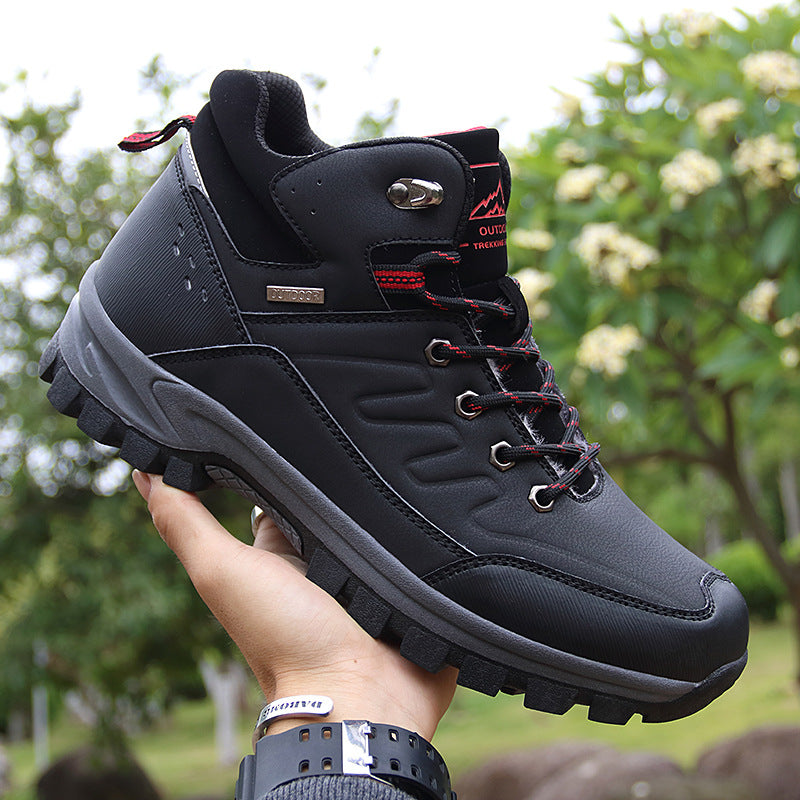 Men's Outdoor Hiking Boots High-top Single-layer Shoes