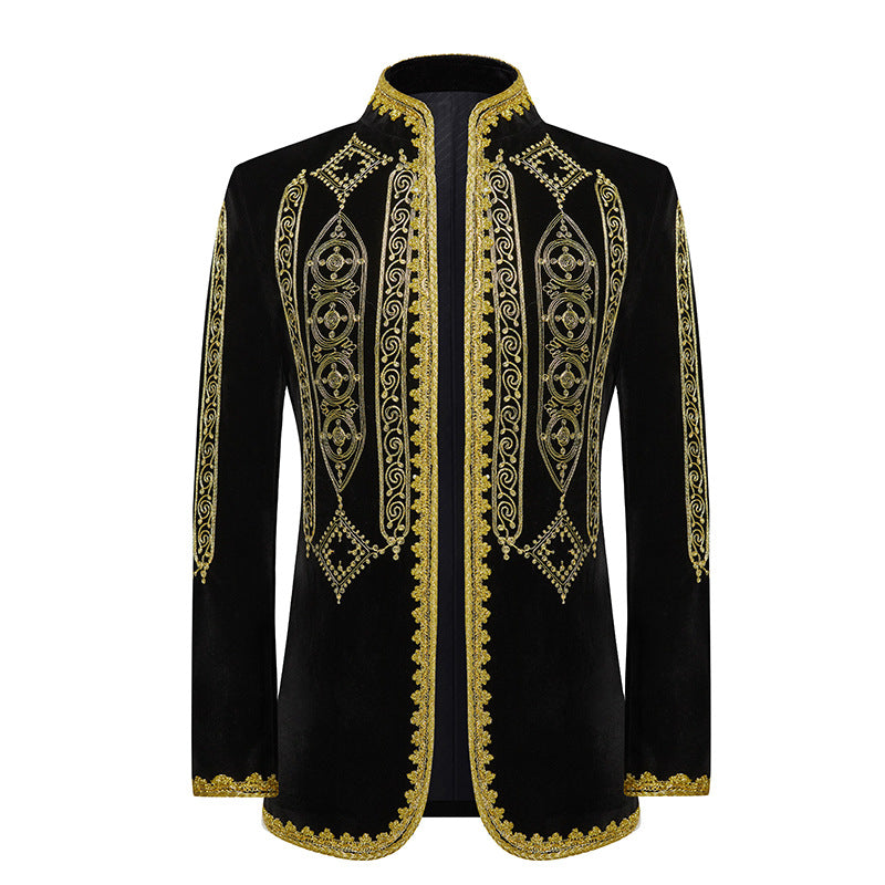 Fashion Personalized Embroidered Costume Men's Jacket