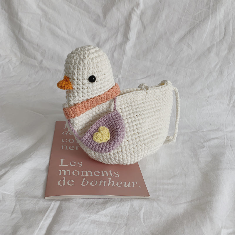 Hand-woven Bag Diy Self-made Material Cute Rushing Duck