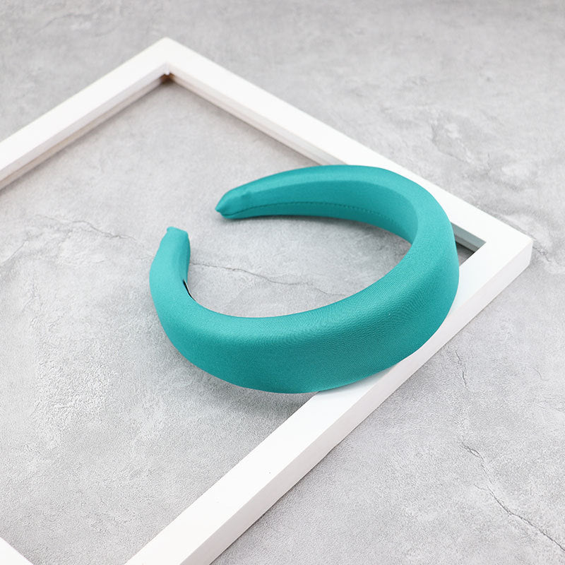 Creative Korean Version Candy-colored Milk Silk Sponge Thickening Wide Brim Hair Band