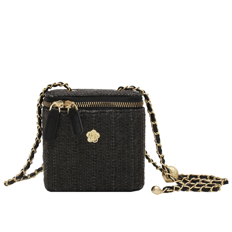 Simple Cosmetic Bag Box Straw Fairy Forest Series