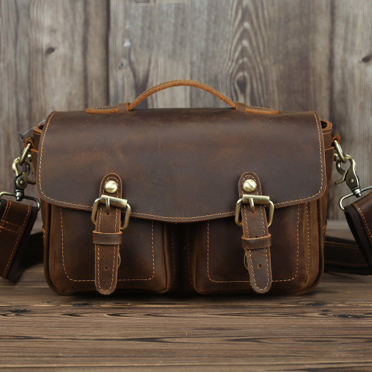 Crazy Horseskin Vintage Handmade Tote