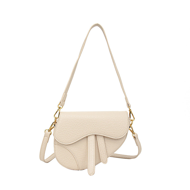 Enkel skuldertaske til kvinder i saddelstil (crossbody)