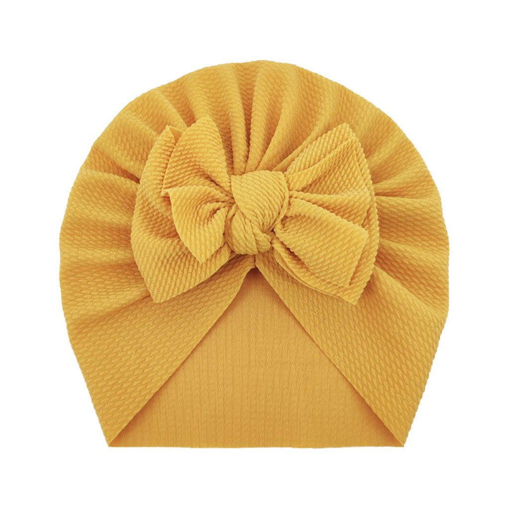 European And American Children's Cute Warm Tire Hat With Bow