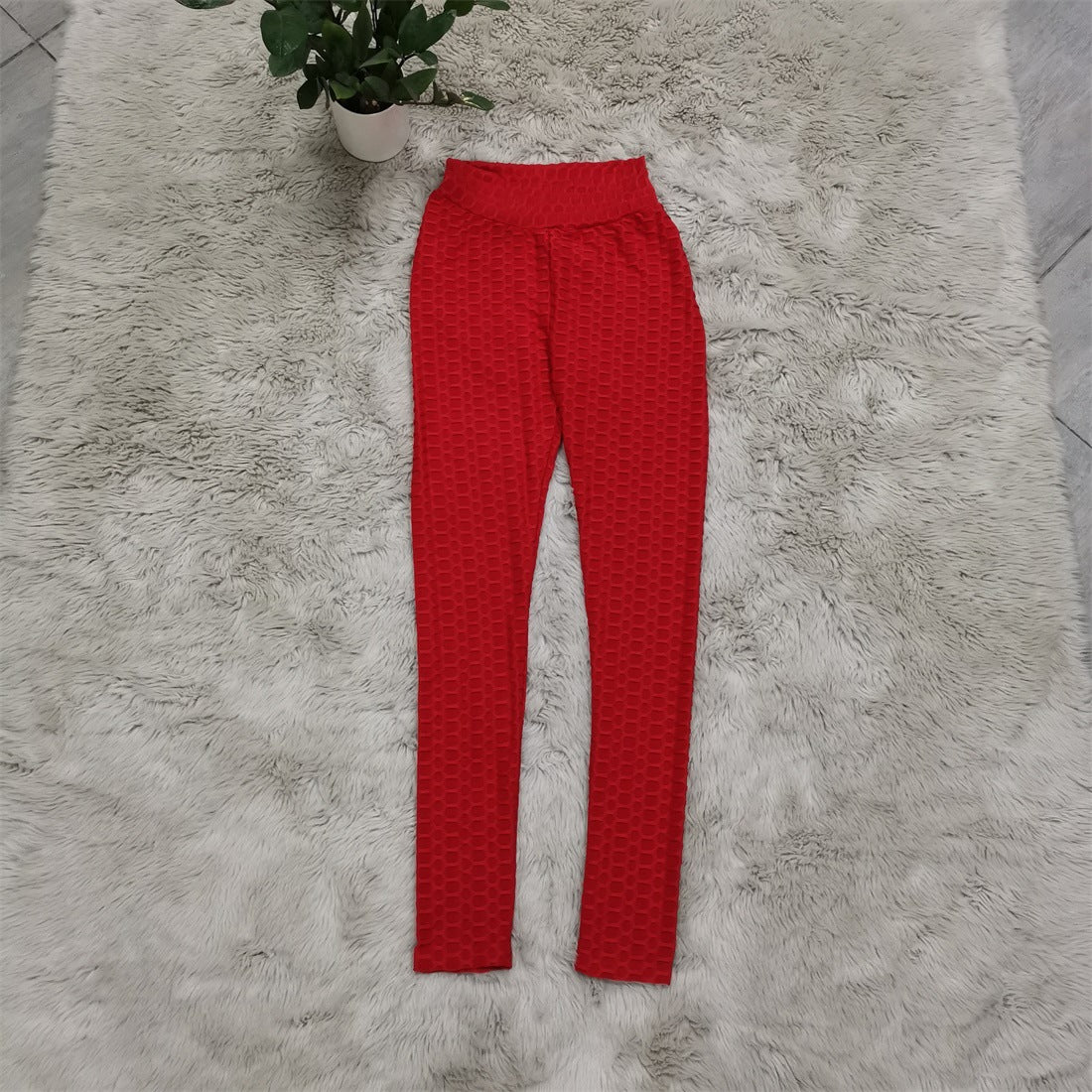 High Elastic Solid Color Personalized Mesh Casual Pants