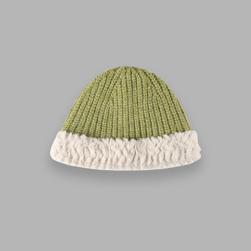 Autumn And Winter Leisure Versatile Warm High Elastic Knitted Hat Women