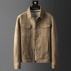 Fashion Leather Jacket Men's Casual Top