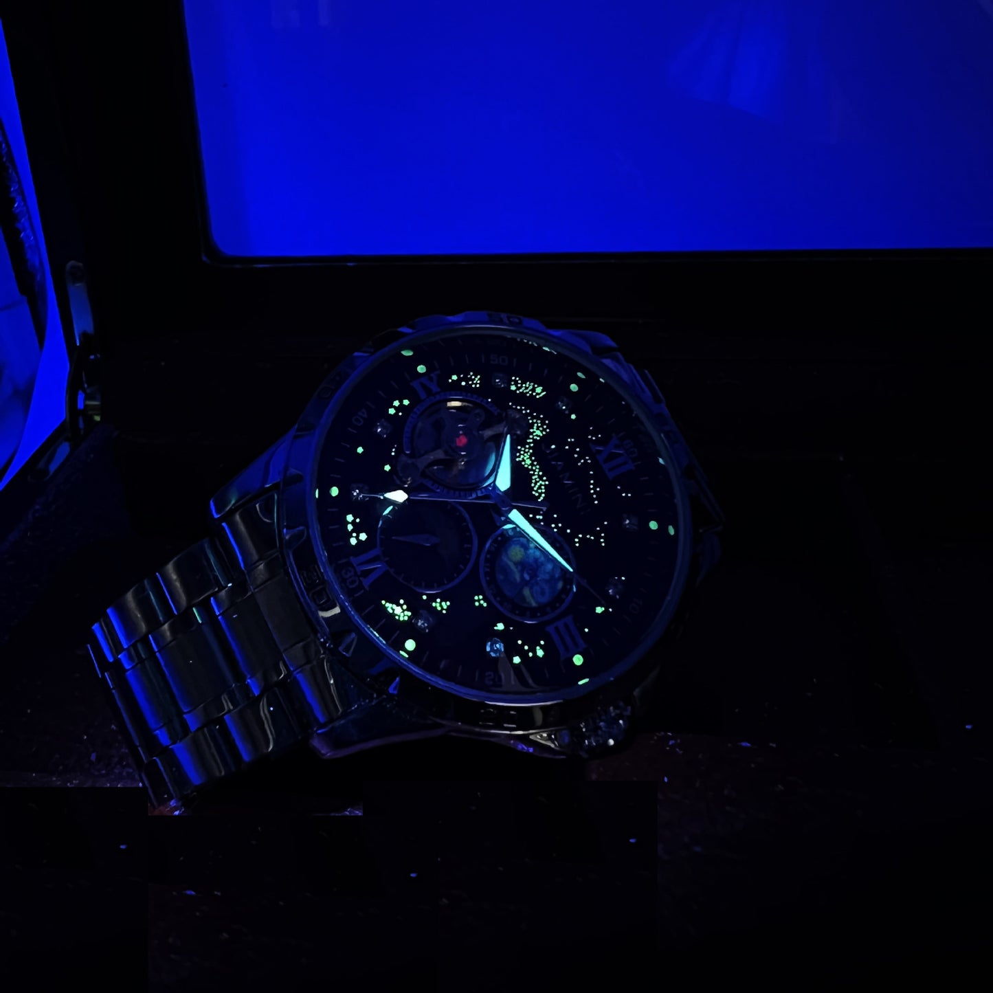 Automatic Mechanical Large Dial Multifunctional Men's Watch