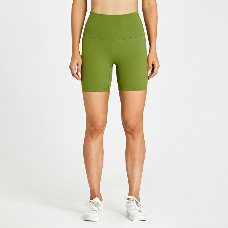 Exercise Without Embarrassment Feel Naked, Scrub And Wear Tight High-waist Yoga Shorts