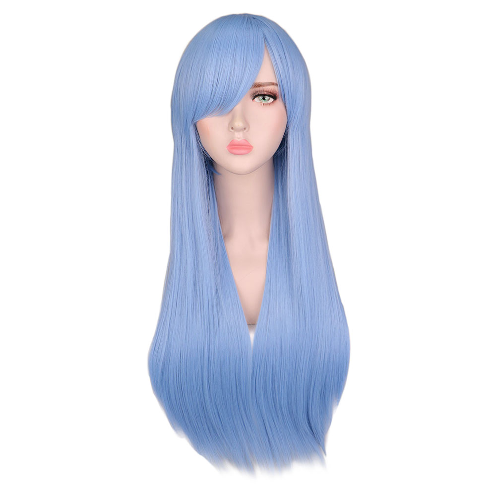 Long Straight Hair Wig Tape Mesh Matte Headgear