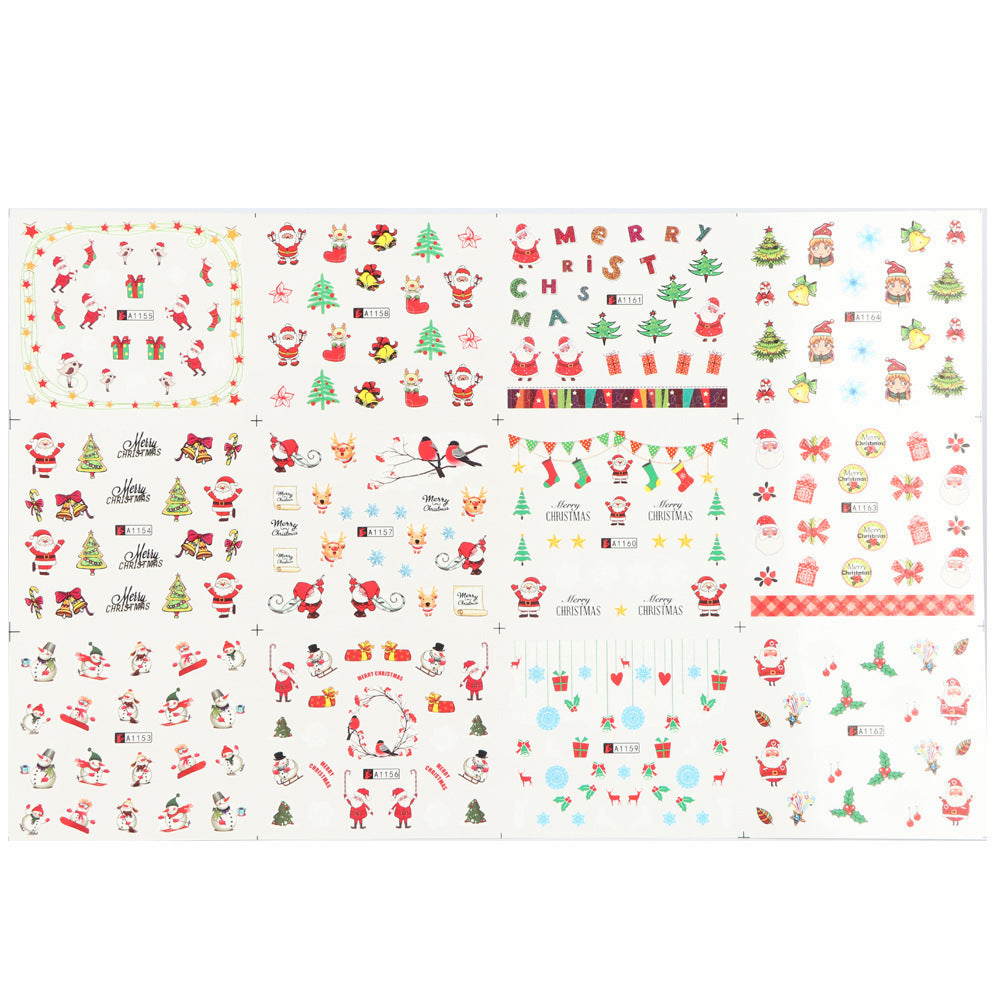 Cartoon Animal Nail Beauty Water Printing Stickers