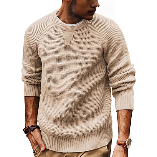 Men's Retro Heavyweight Thickened Sweater Loose-Fit Casual Knitwear