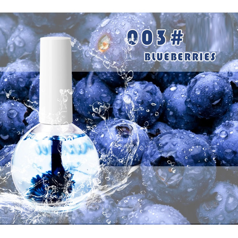 Negleskønhed Tørrede Blomster Næring Neglebehandling Olie Mod Tørre Neglebånd Neglekant Fugtgivende Neglelak Base Coat Naturlig Tørret Blomst Næringsopløsning
