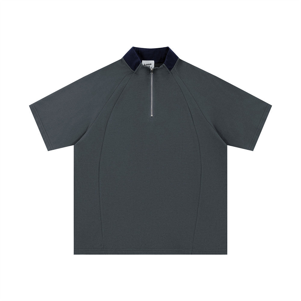 Men's Summer Color Contrast Patchwork Casual Top