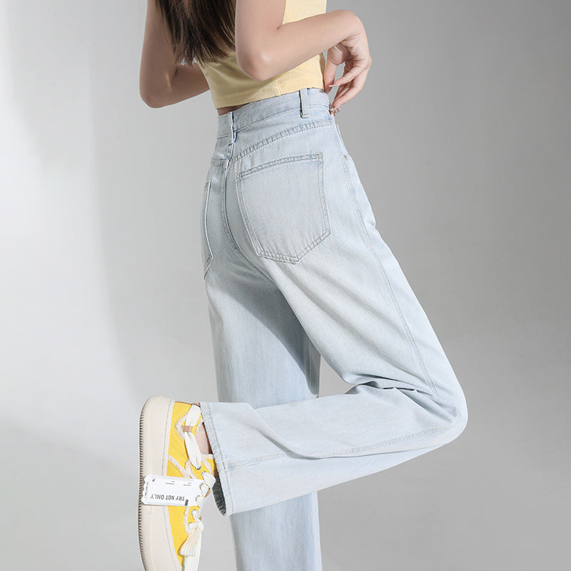 Lyse Lyocell Jeans til Kvinder Sommer Tynde