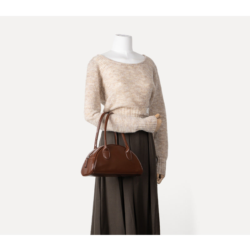 Women's New Retro Grand Handbag Semicircle