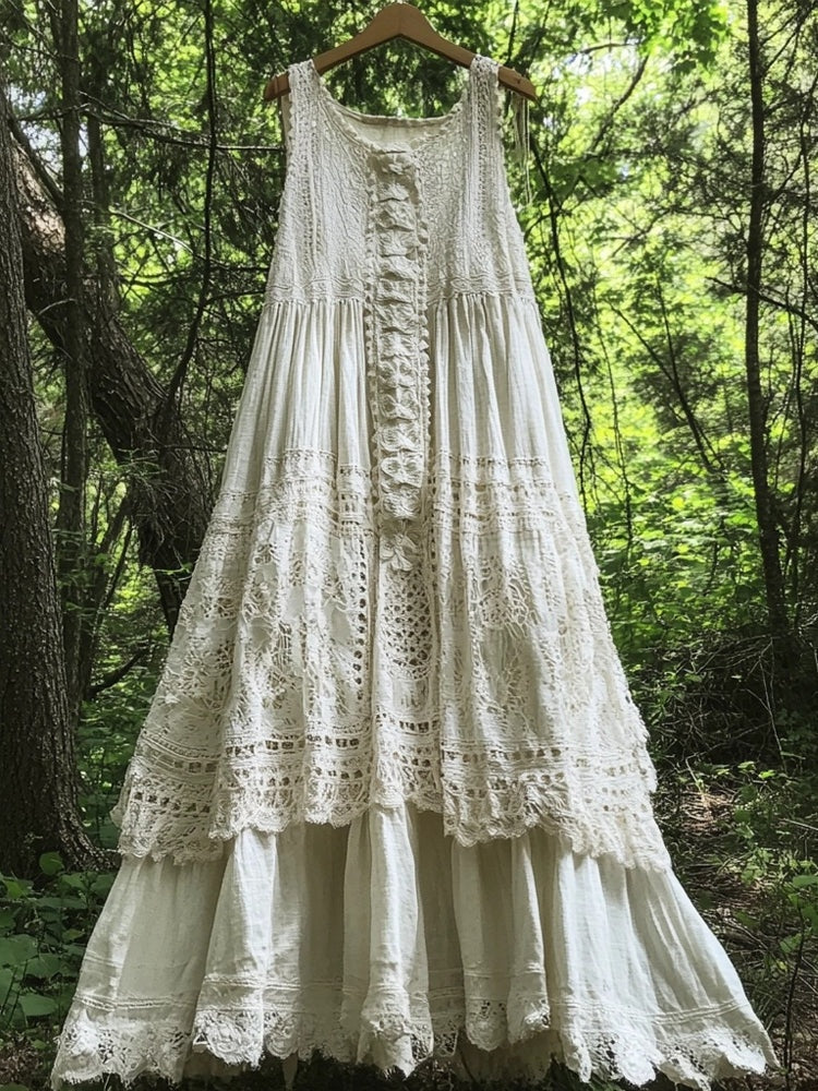 European And American Women's Sleeveless Long Dress