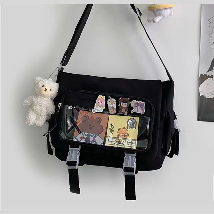 Harajuku Female Student Crossbody Bag Retro One Shoulder Bag Female