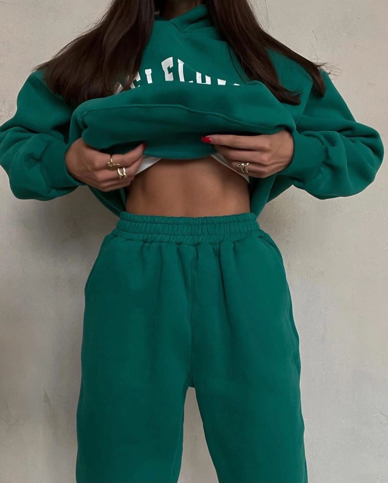 Autumn New Women's Sports Suit Large