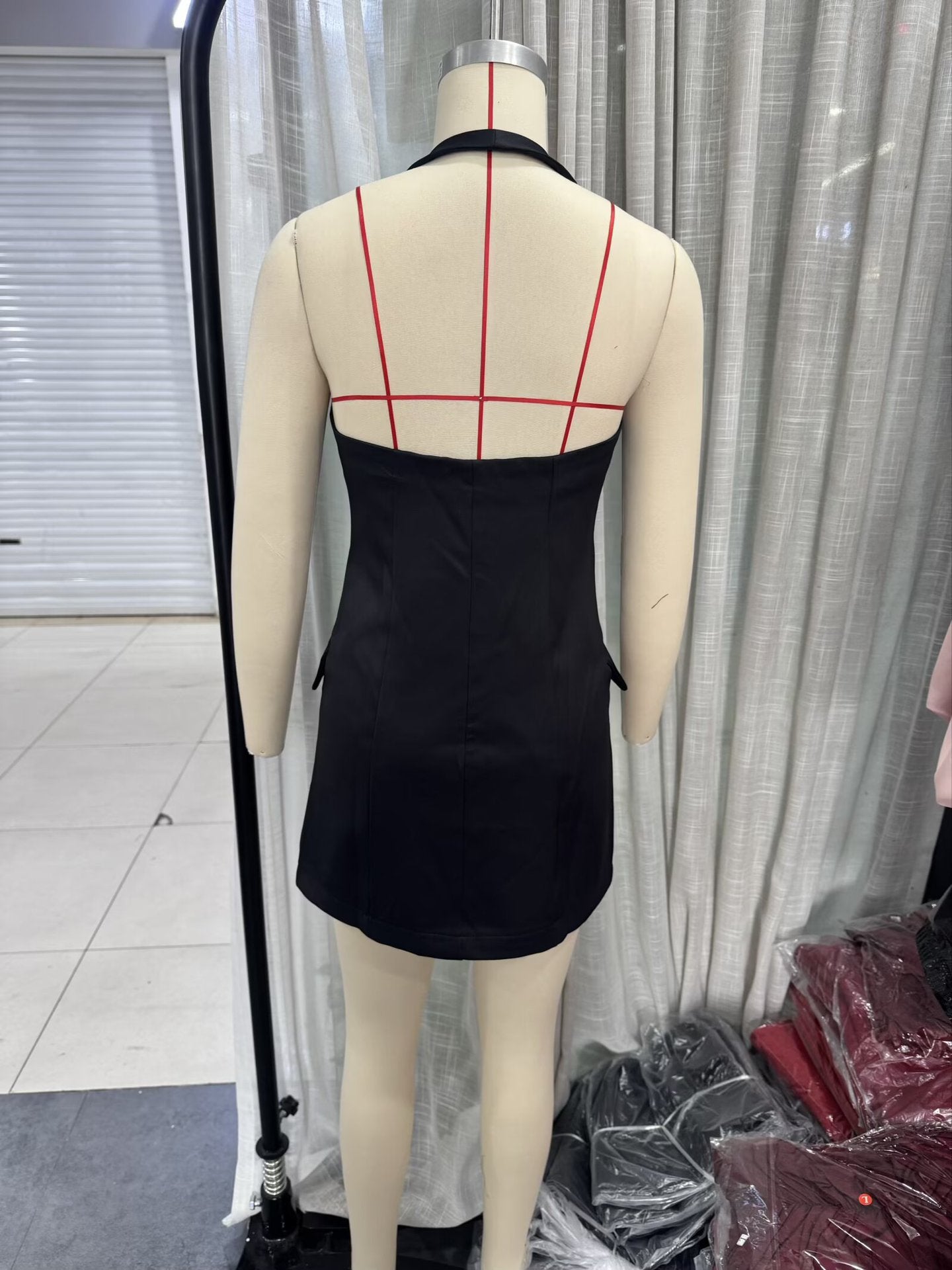 Summer Womens Fashion Elegant Halter-neck Dress