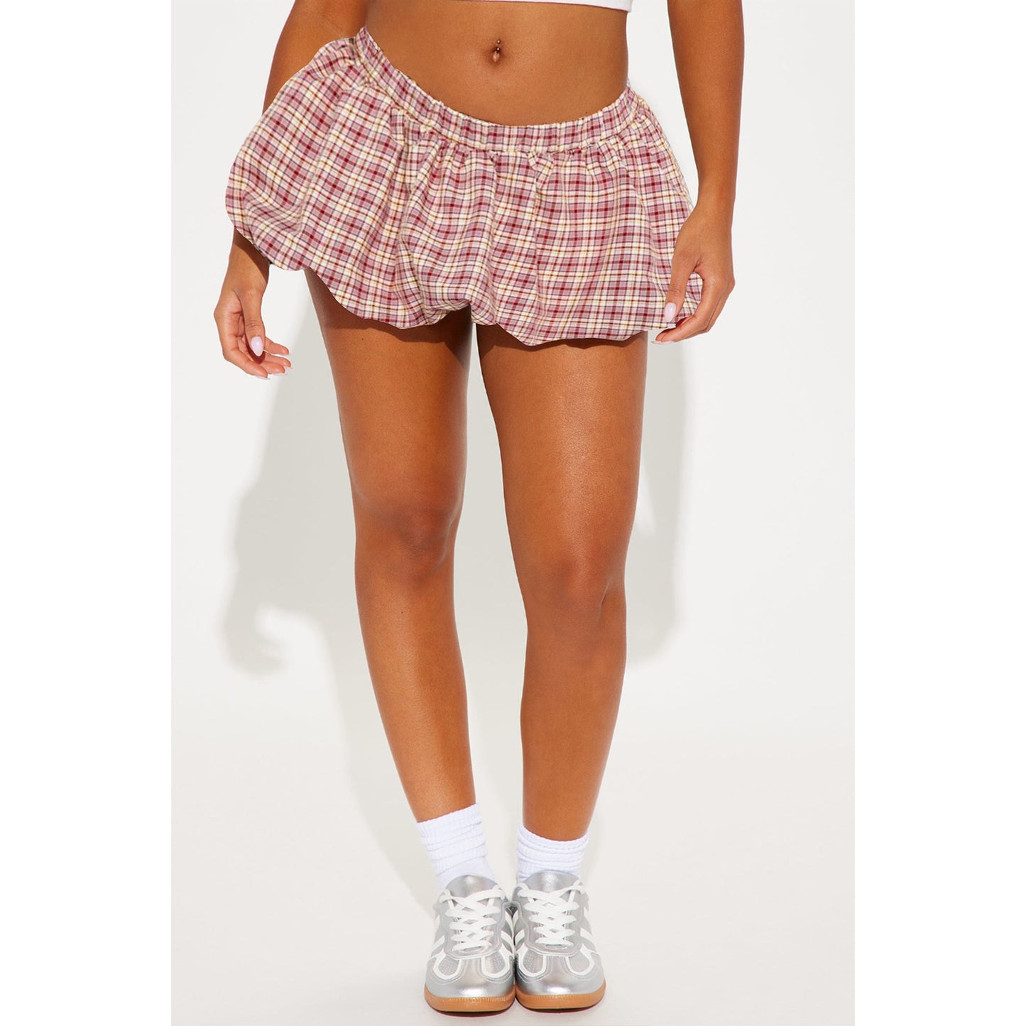 Fashion Cute Classic Plaid With Leggings