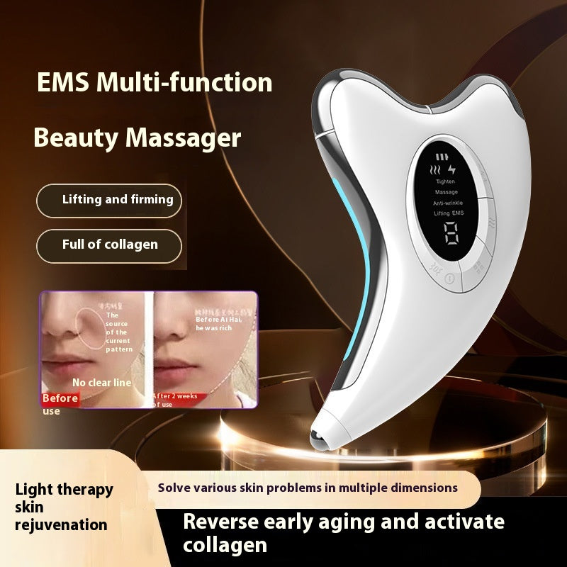 New Constant Temperature Inductive Therapeutical Micro Current Scraping Beauty Instrument